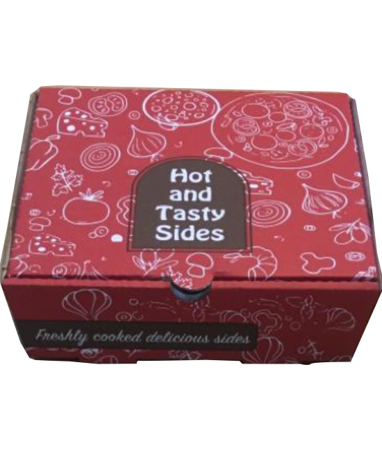 HOT& TASTY SIDE ORDER BOX LARGE RED