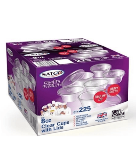 SATCO CLEAR 80Z COUNTAINER (225)