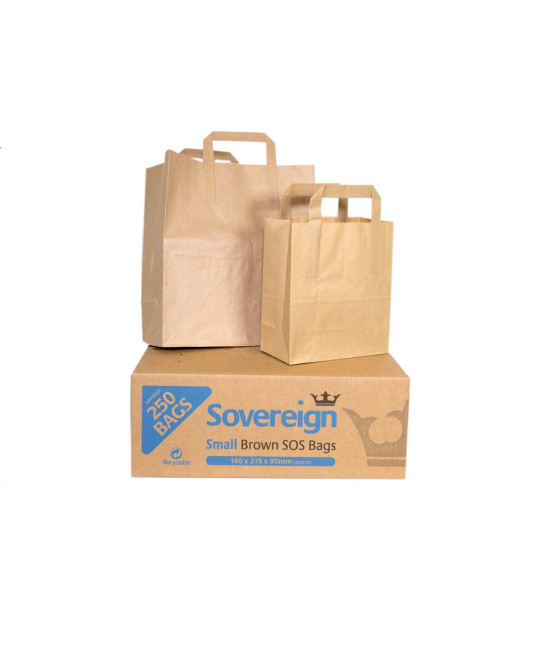 MEDIUM TAKEAWAY BAGS (1X225) SOS