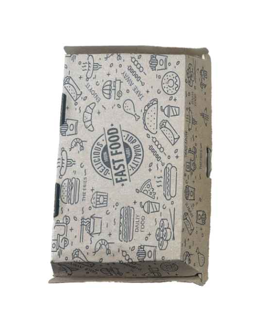 BURGER & FRIES meal BOX carbord BF10